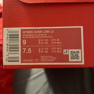 Nike Dunk Low LX Women's Sneakers - White Multi-Color